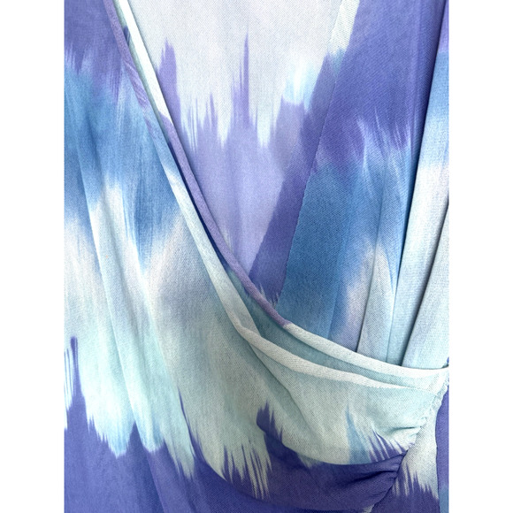 Piper & Sparrow Womens Sleeveless Beachy Wrap Top Size XL Sheer Resort Vaca Casu - Picture 5 of 11